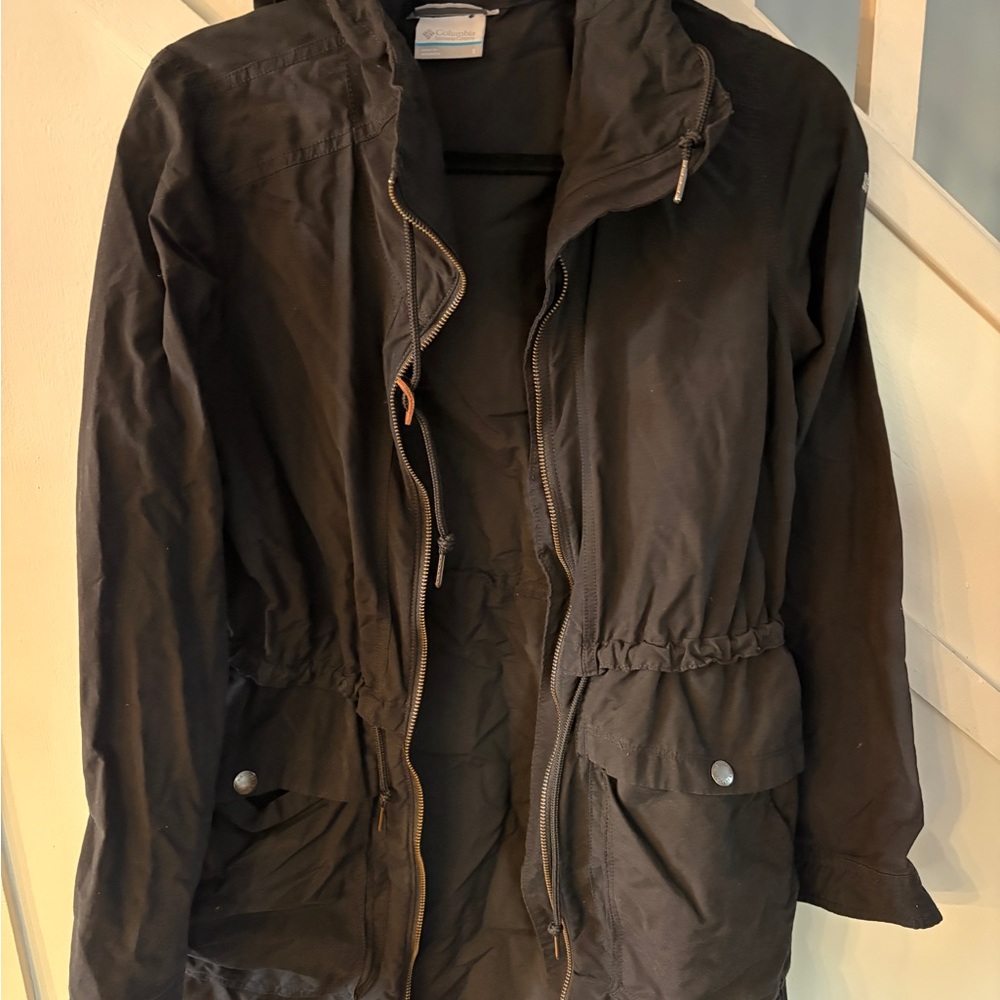 Women’s Columbia Black Utility Jacket with Drawstring Waist